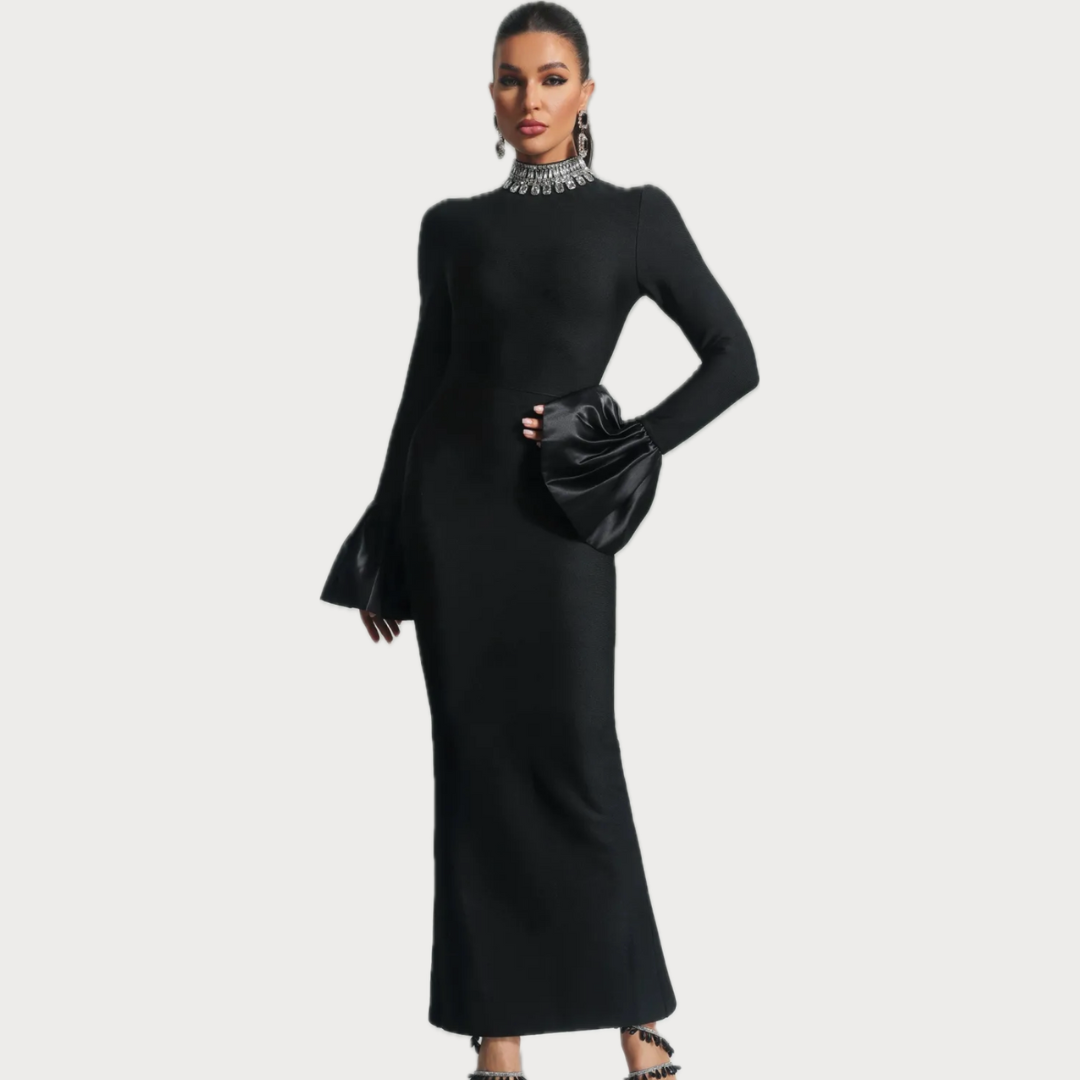 Virginie Maxi Dress in Black